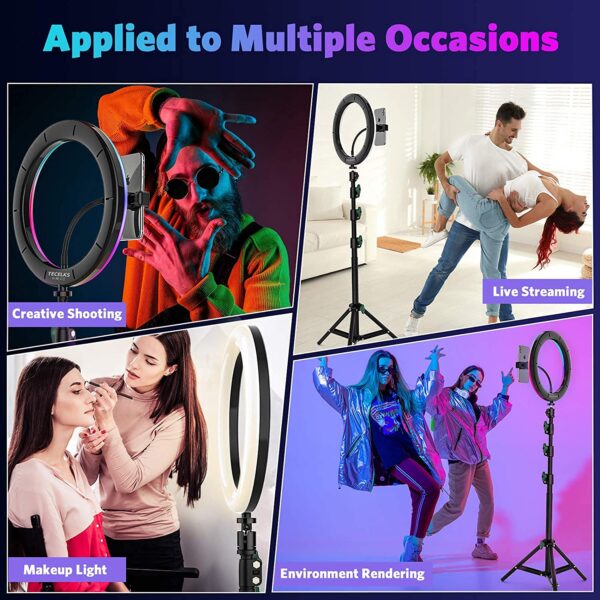 LIVESTREAMING RGB LED RINGLIGHT (3D-33) LIVESTREAMING RGB LED RINGLIGHT (3D-33)